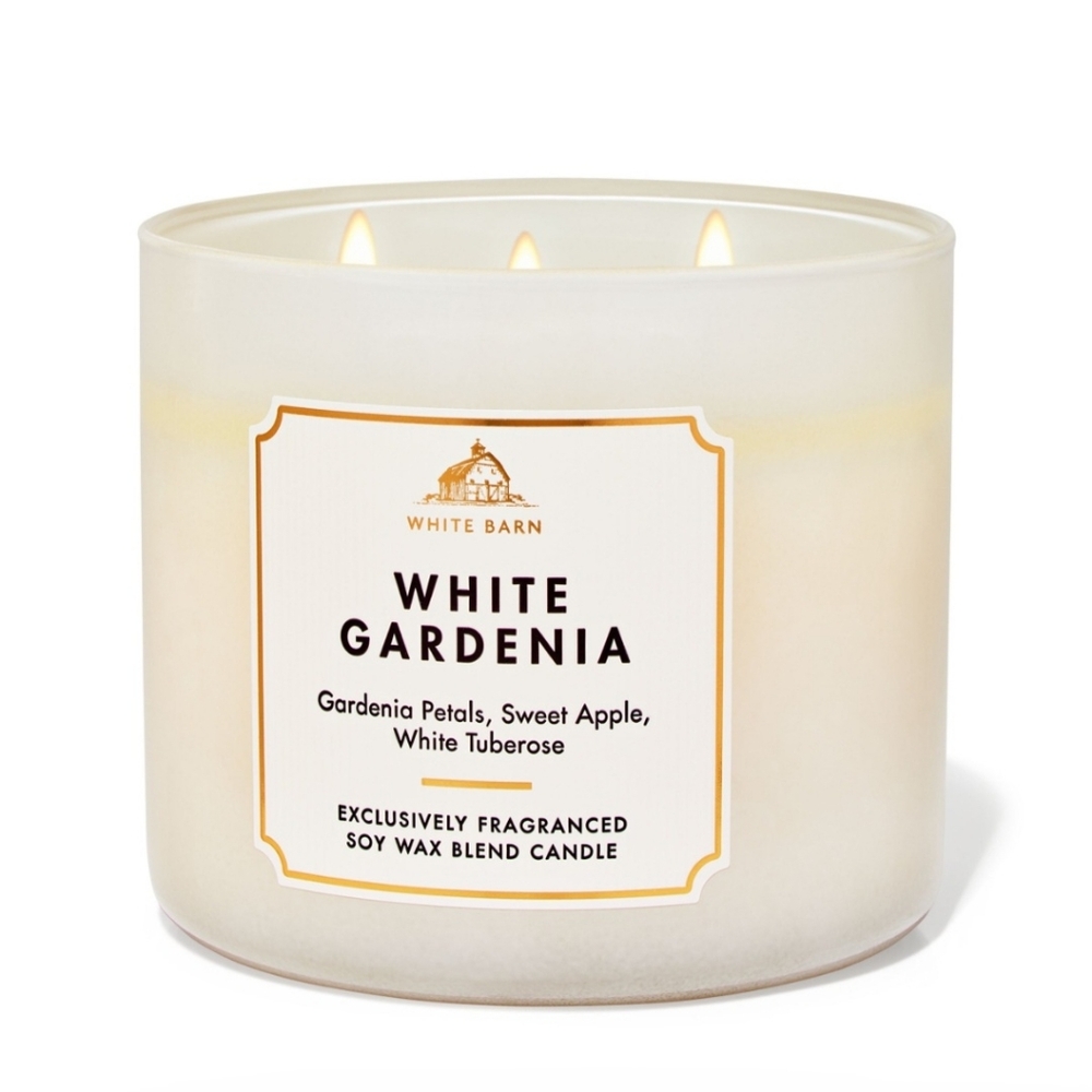 BATH & BODY WORKS' White Gardenia 3-Wick Candle